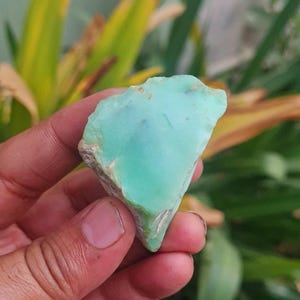 Raw Chrysoprase Gemstone: Natural Green Healing Crystal (36 Gram)