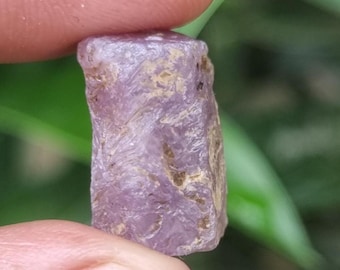 Raw Purple Ruby Hexagon Crystal - 28 Ct Healing Stone