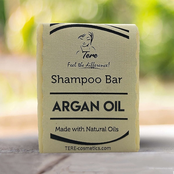 Arganöl Festes Shampoo Bar für Haarwachstum Arganöl für Haarsulfat freies Shampoo Alternatives natürliches Reinigungsshampoo ohne Parabene