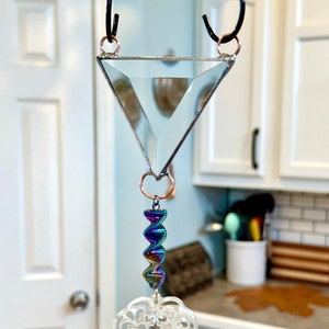 Diamond pendant suncatcher
