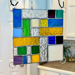 Square mosaic suncatcher,
