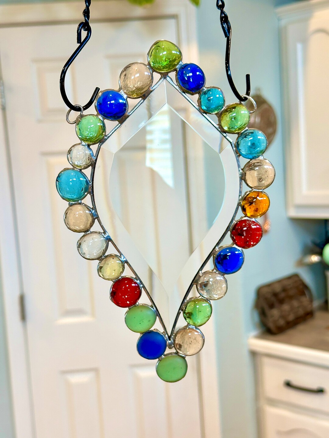 Glass Bead Suncatcher Etsy