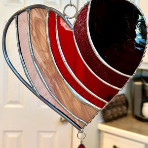 Valentine’s heart stained glass
