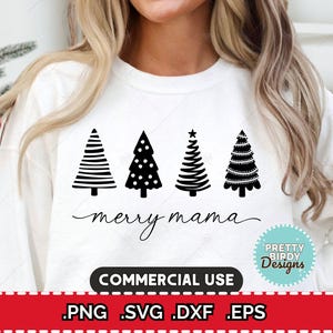 Feliz mamãe svg, camisa de natal svg, mamãe noel svg, camisa alegre svg, natal mamãe png, mãe natal svg, suéter de natal svg festivo af