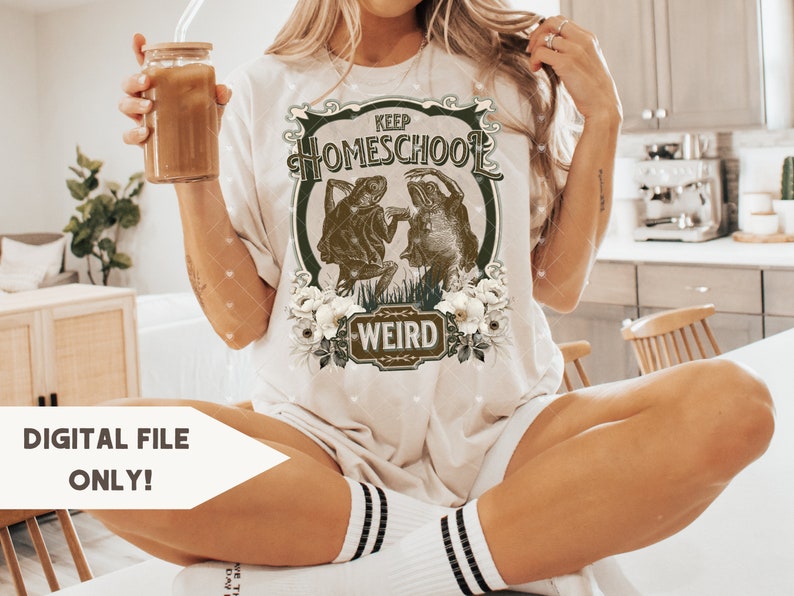 Keep homeschool weird png sublimation design Homeschool mama shirt PNG designs Homeschool mom Instant download teacher png tshirt dtf design image 3