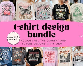 PNG T shirt sublimation design bundle - Trendy Tshirt designs for DTF printing commercial free instant download tee shirt designs
