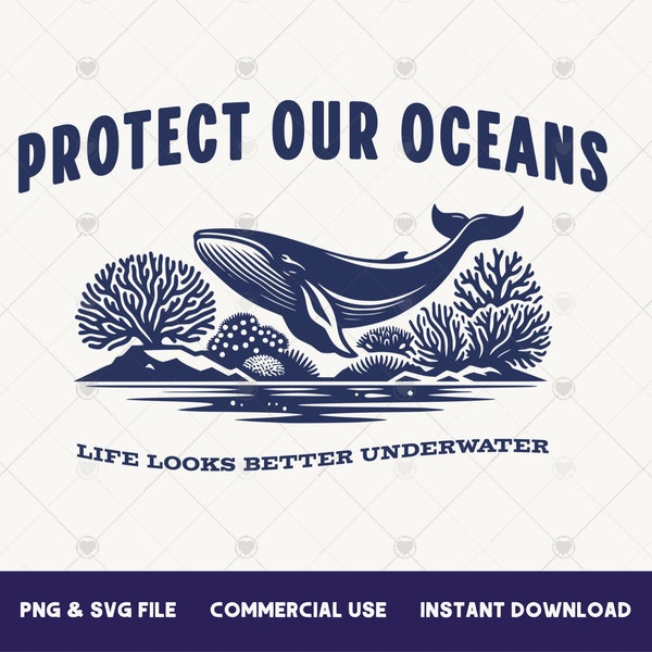 Protect the oceans png summer tshirt sublimation design Respect the Locals PNG ocean themed png Save the whales png Respect our oceans png
