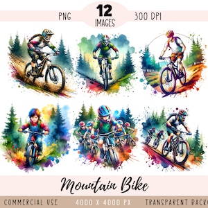 File PNG CLIPART Mountain Bike, MTB Cyclist Sublimation, Forest Cycling Sport Mud Muddy Wood Bicycler Uso commerciale Sfondo trasparente
