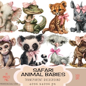 Safari, animale, bambino, file PNG CLIPART, uso commerciale, sfondo trasparente, fiocco rosa, civetta, zoo selvaggio, giungla, savana, giornale di spazzatura africano