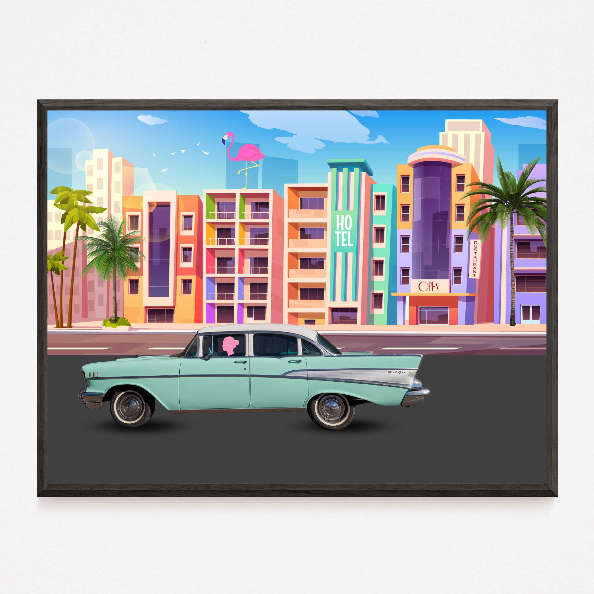 1950s Miami Beach Florida Full Color Brochure