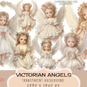 Archivos PNG CLIPART de ángeles victorianos, Uso comercial, Fondo transparente Antiguos pequeños querubines Vintage Estilo antiguo Rococó Lindo diario basura