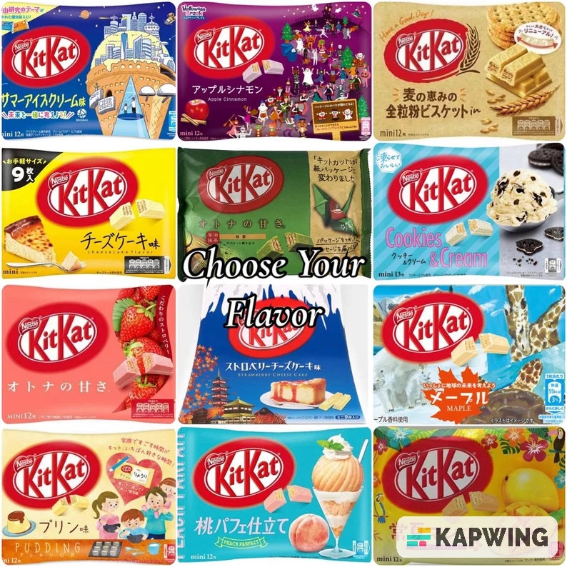 Japanese KitKat minis, Variety Choose your flavor, Matcha Latte, Cheesecake more Read Description image 1