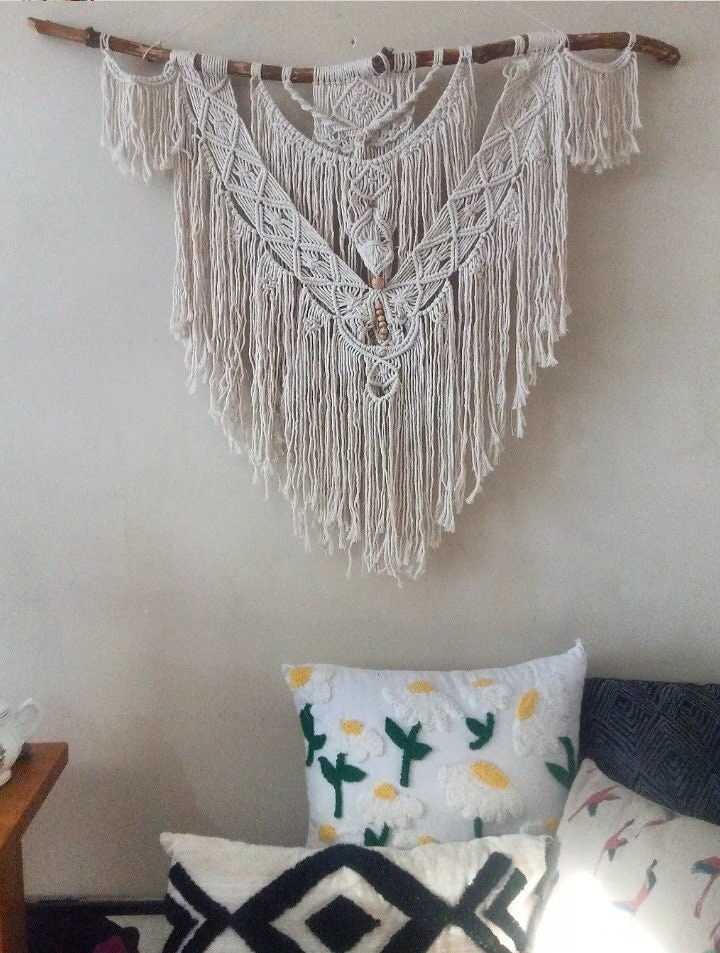Large Macrame Wall Hanging Headboard Macrame Hippie Wall Etsy