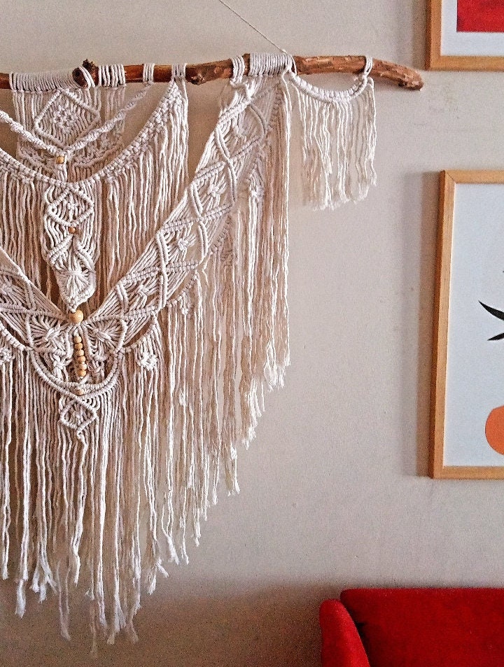 Large Macrame Wall Hanging Headboard Macrame Hippie Wall Etsy