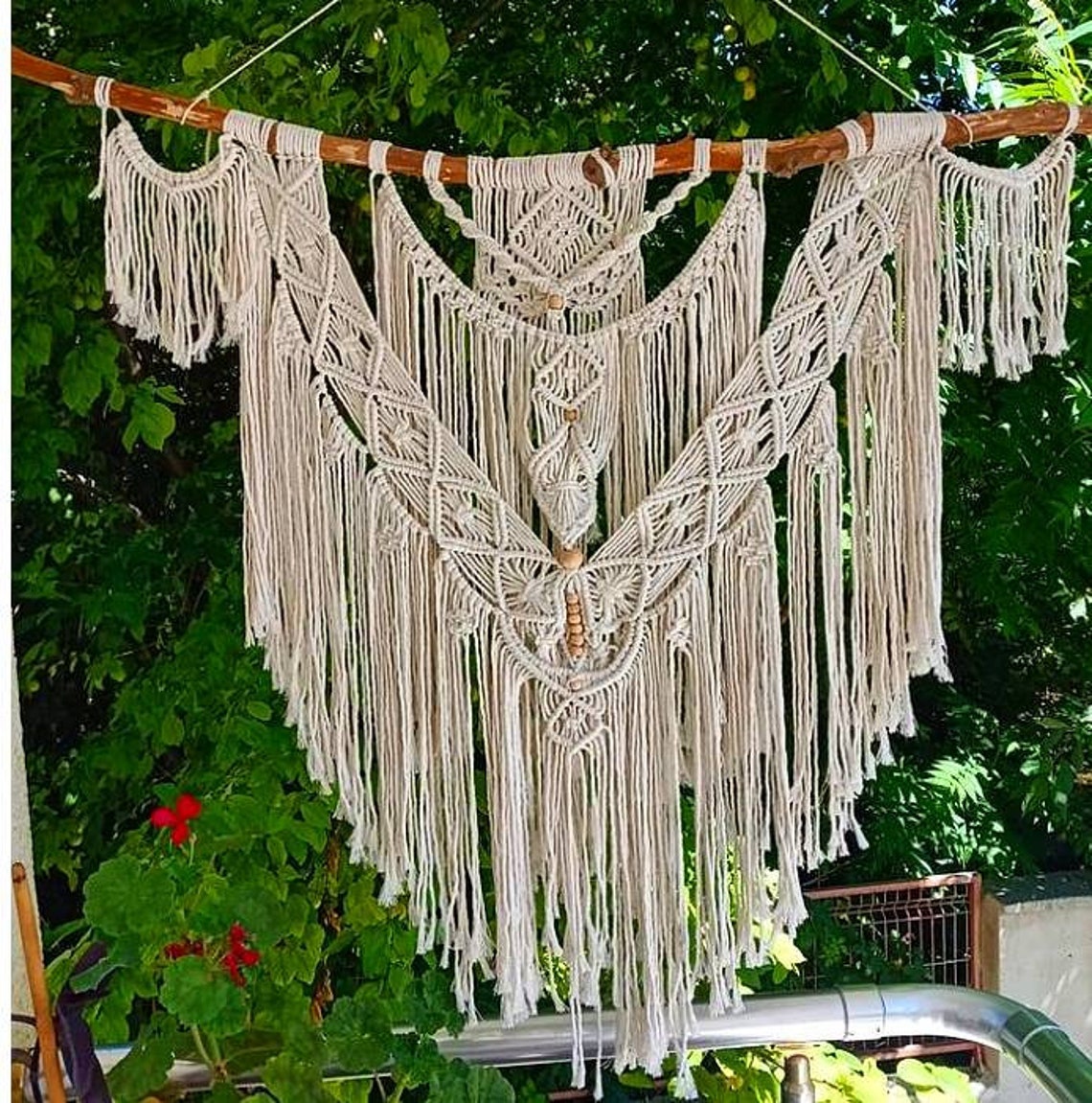 Large Macrame Wall Hanging Headboard Macrame Hippie Wall Etsy