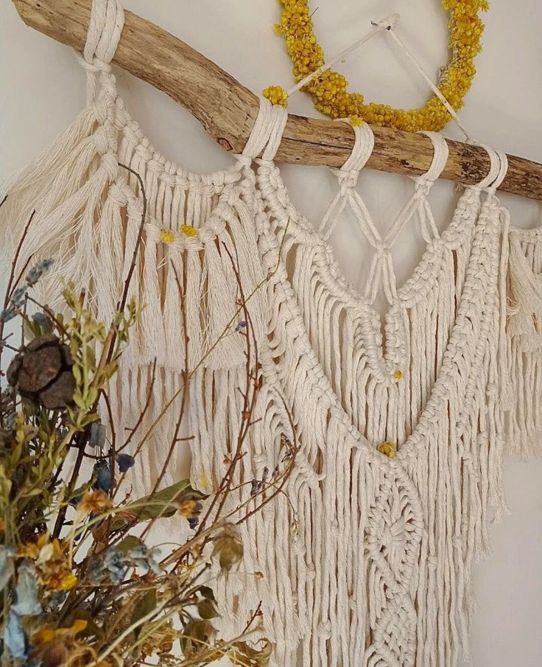 Minimalist Custom Macrame Wall Hanging, Boho Wall Decor, Woven Wall Art