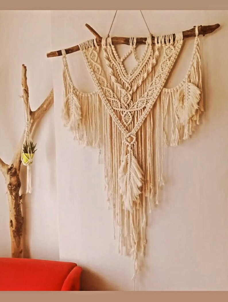 Boho Macrame Wall Hanging & Wall Decor New Bohemian Style Etsy