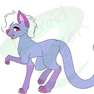 Purple Cat Fursona