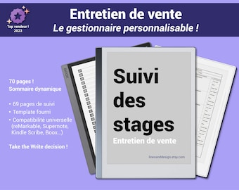 Outil de suivi des stagiaires (entretien de vente) - Version française