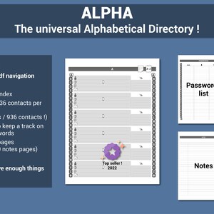ALPHA - Hyperlinked pdf - Universal Alphabetical Directory for e-Ink devices