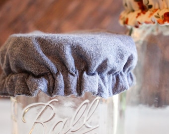 Reusable Cotton Mason Jar Cover: Washable Ferment Cap