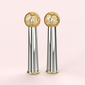 Pure Silver Torah Pomegranates, Rimonim Torah, Torah Case, Gold Plated 18k, Judaica Art, Jewish Gift, Judaica Handmade