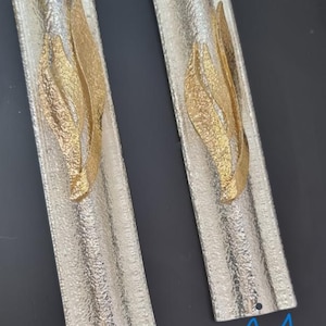Modern Mezuzah Case Gold & Silver Plated Up to 20CM/7.9&#39;&#39; A Beautiful Gift for a dedication of the Jewish home חנוכת הבית