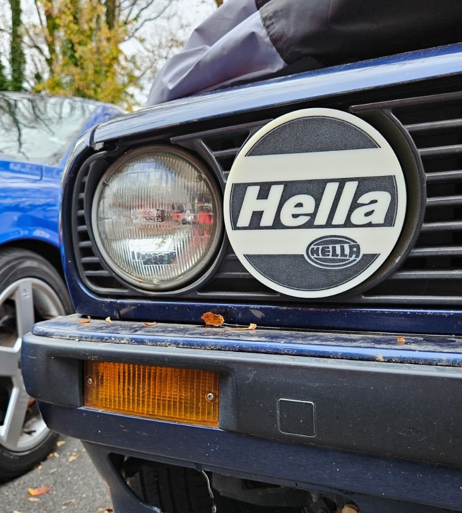 BMW E30 Hella Style High Beam Headlight Covers White Hella Caps Set of ...