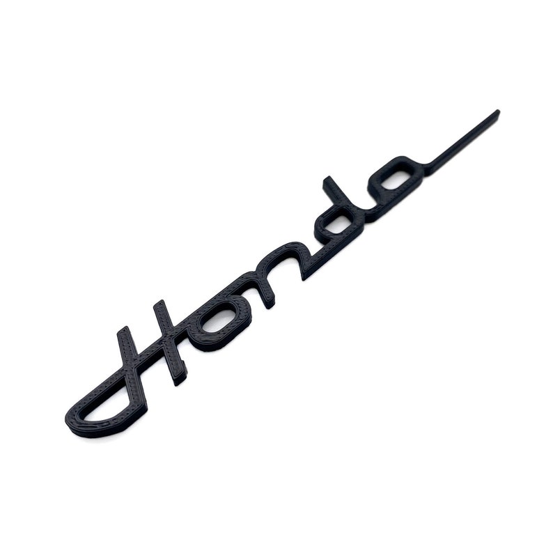 Vintage Honda Emblem Black Old Script Honda Badge 5 Across Classic