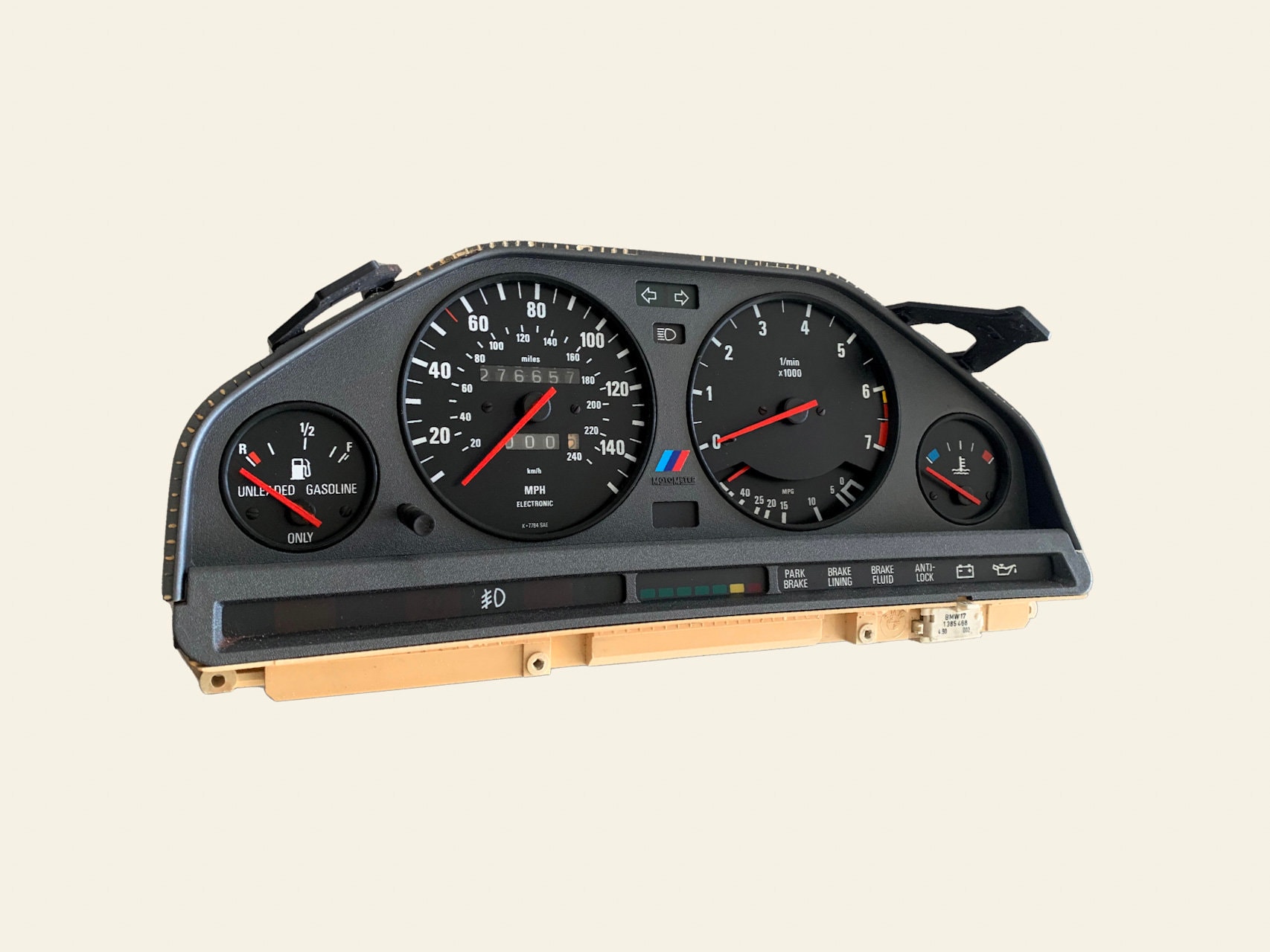 BMW E30 Gauge Cluster Ring Set | Black Dashboard Gauge Rings | Set 