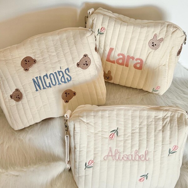 Baby Organizer Stroller/Baby Travel/Diaper bag/ Embroidery baby bag