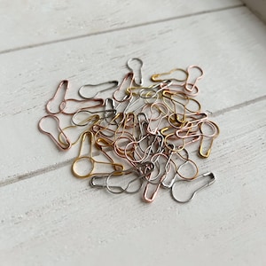 Metal bulb stitch markers, set of 45 stitch markers