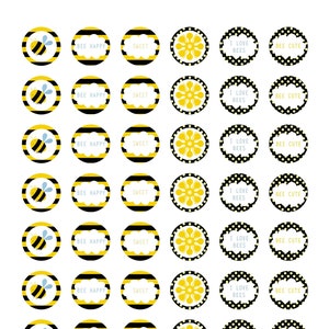 Bees Digital Collage Sheet