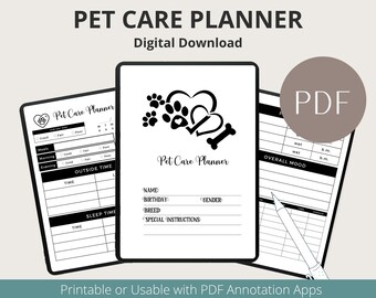 Planejador de cuidados para cães para impressão, Rastreador de saúde para cães, Planejador de saúde para animais de estimação para impressão, imprimíveis médicos para cães, imprimíveis para saúde de cachorrinhos, médicos para cachorrinhos