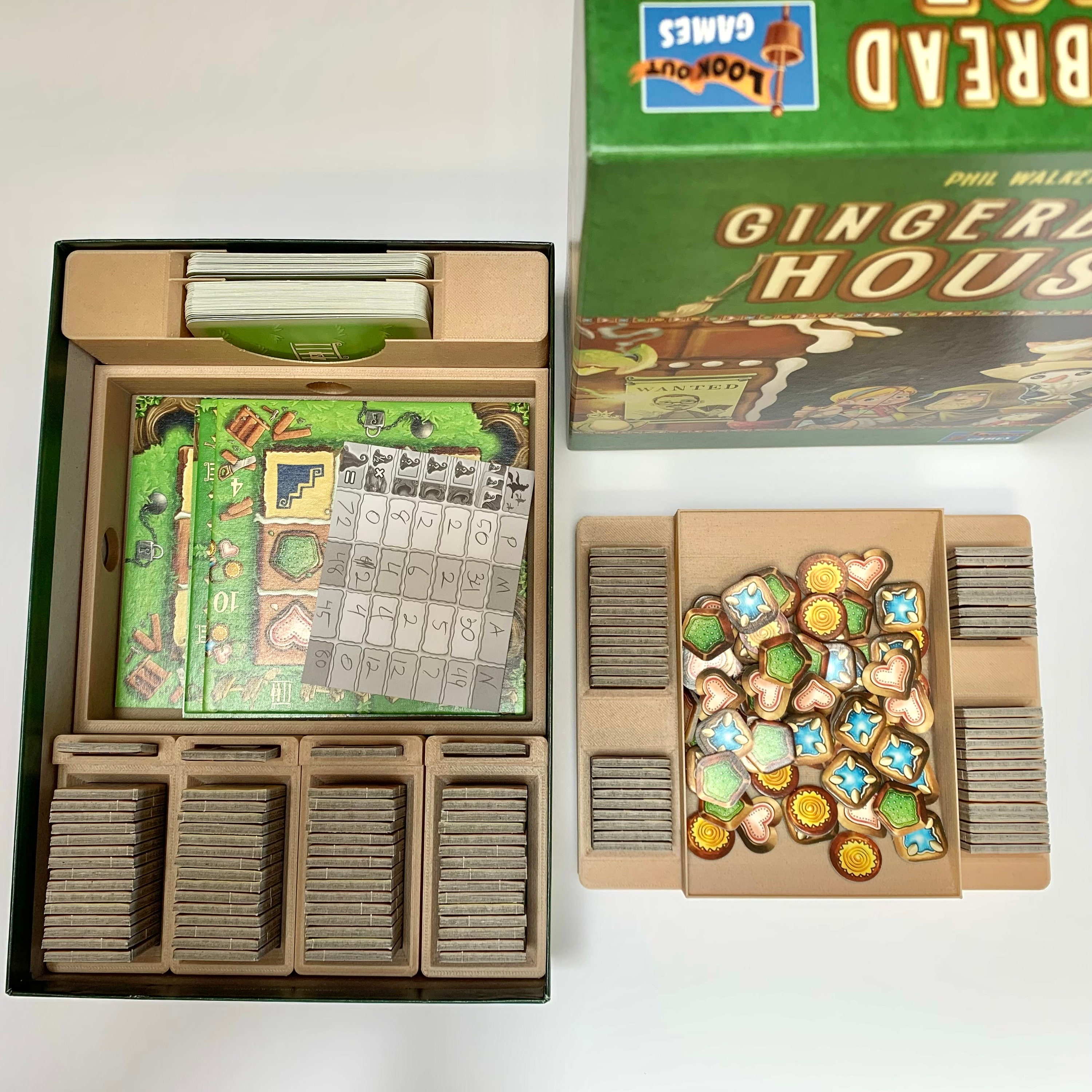 STL Files For Gingerbread House Board Game Insert Etsy