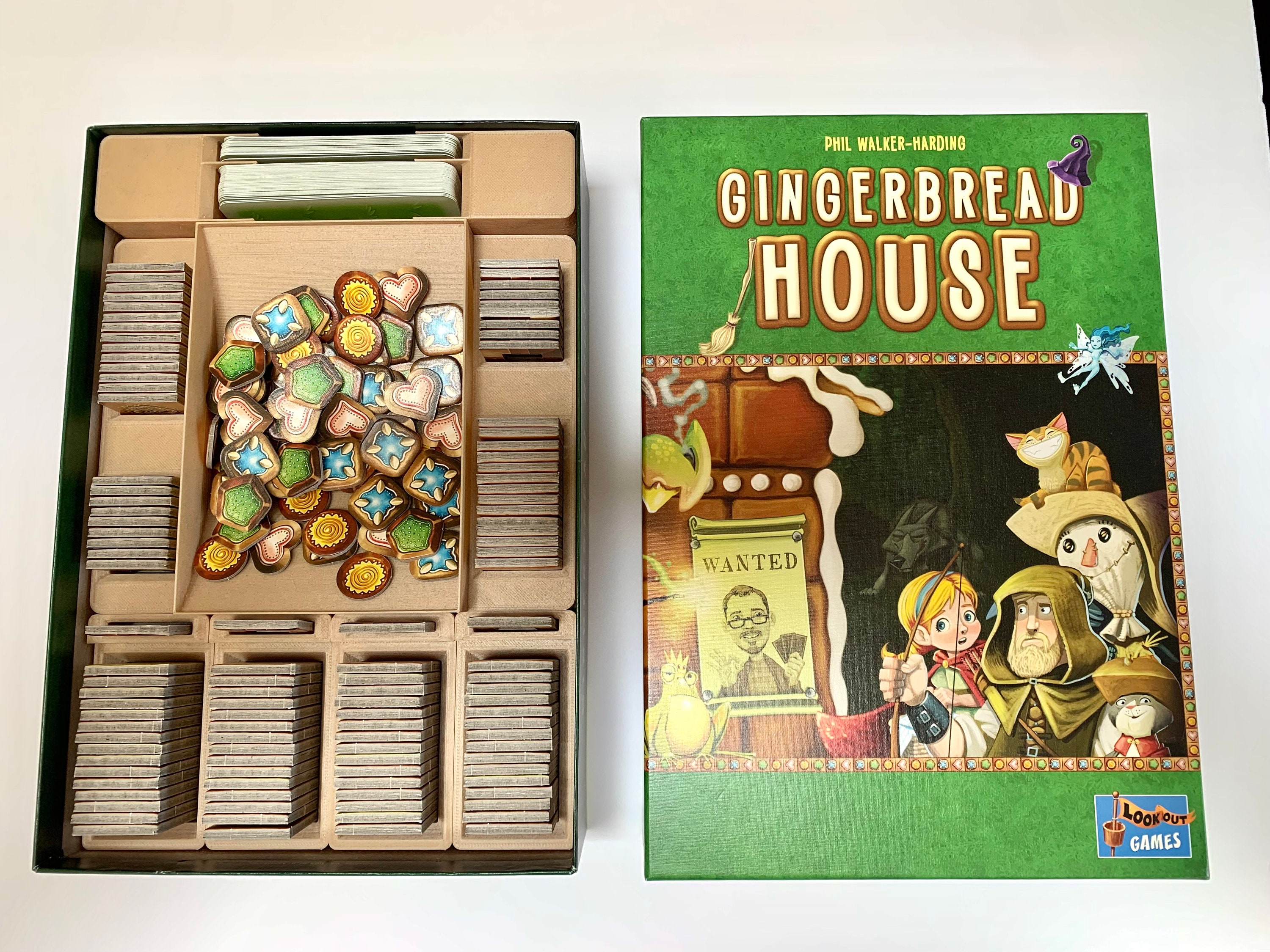 STL Files For Gingerbread House Board Game Insert Etsy