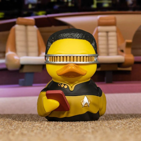 TUBBZ Star Trek Geordi La Forge Duck Vinyl Figure XL – Official Star Trek Merchandise – TV Movies & Video Games