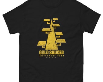 Gold Saucer Amusement Park Distressed T-Shirt - FF7 - Shinra - Cloud Strife - Sephiroth - Soldier - Materia - Tifa