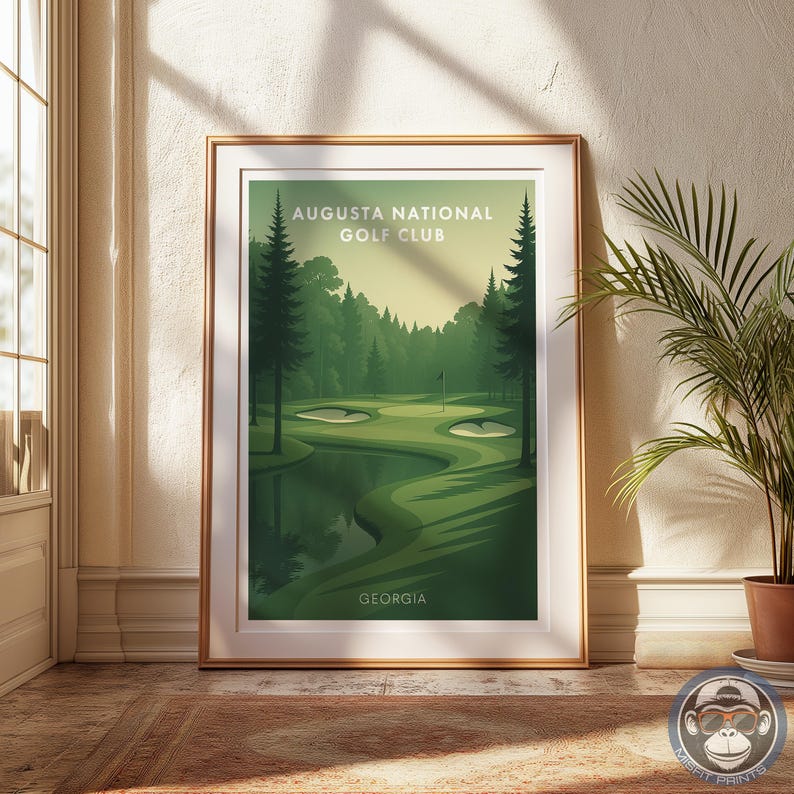 Augusta National Poster, Golf Course Print, Georgia Wall Art - Etsy