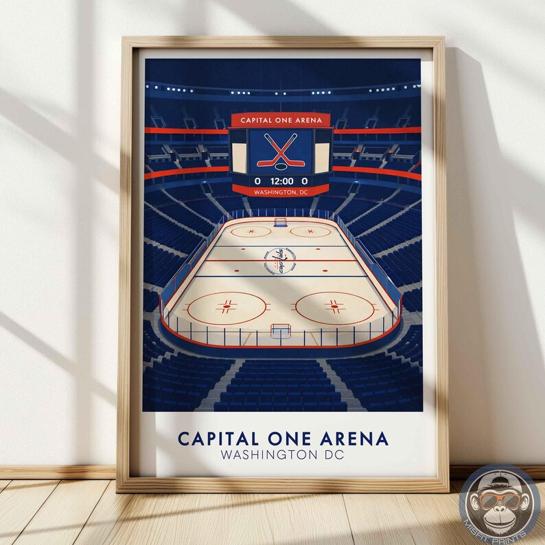 Capital One Arena Poster – Washington DC Hockey Wall Art, Stadium ...