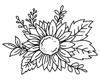 Sunflower | Floral | SVG | PNG | JPEG