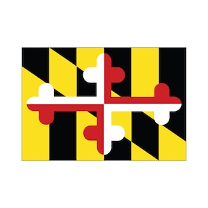 Maryland State Flag Pattern - Maryland Flag SVG, MD Pride Decor & Gift, Unique MD Art for Home | Office, State Pride