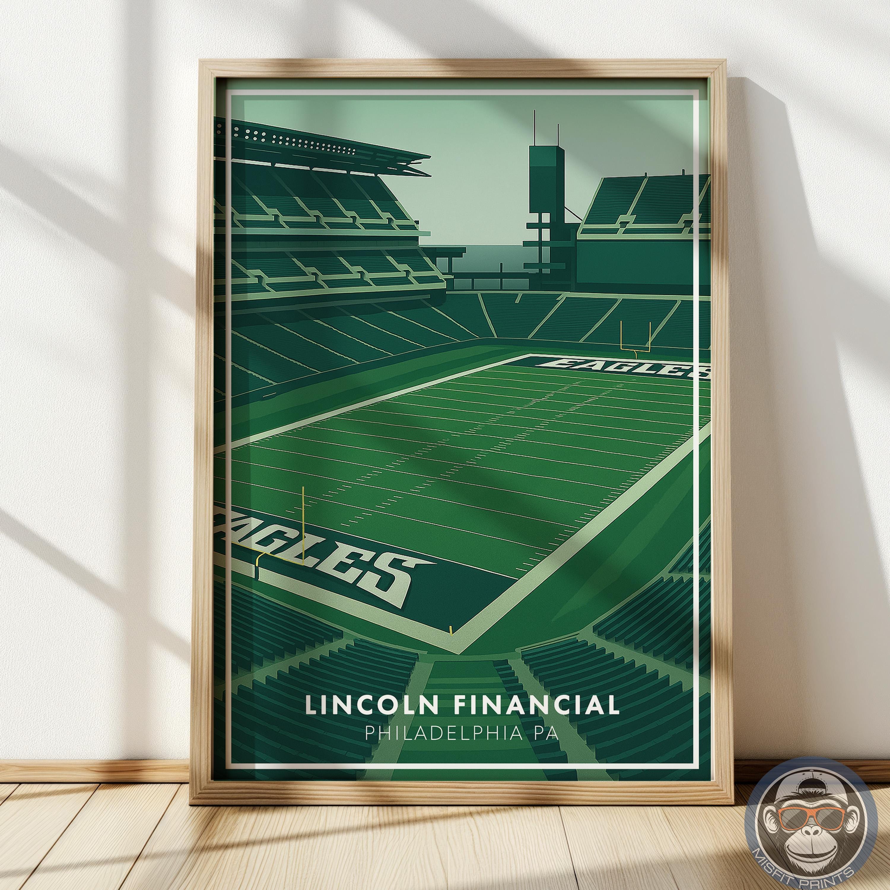 Lincoln Financial Field Poster | Philadelphia Football Stadium Print | Eagles-Inspired Wall Art