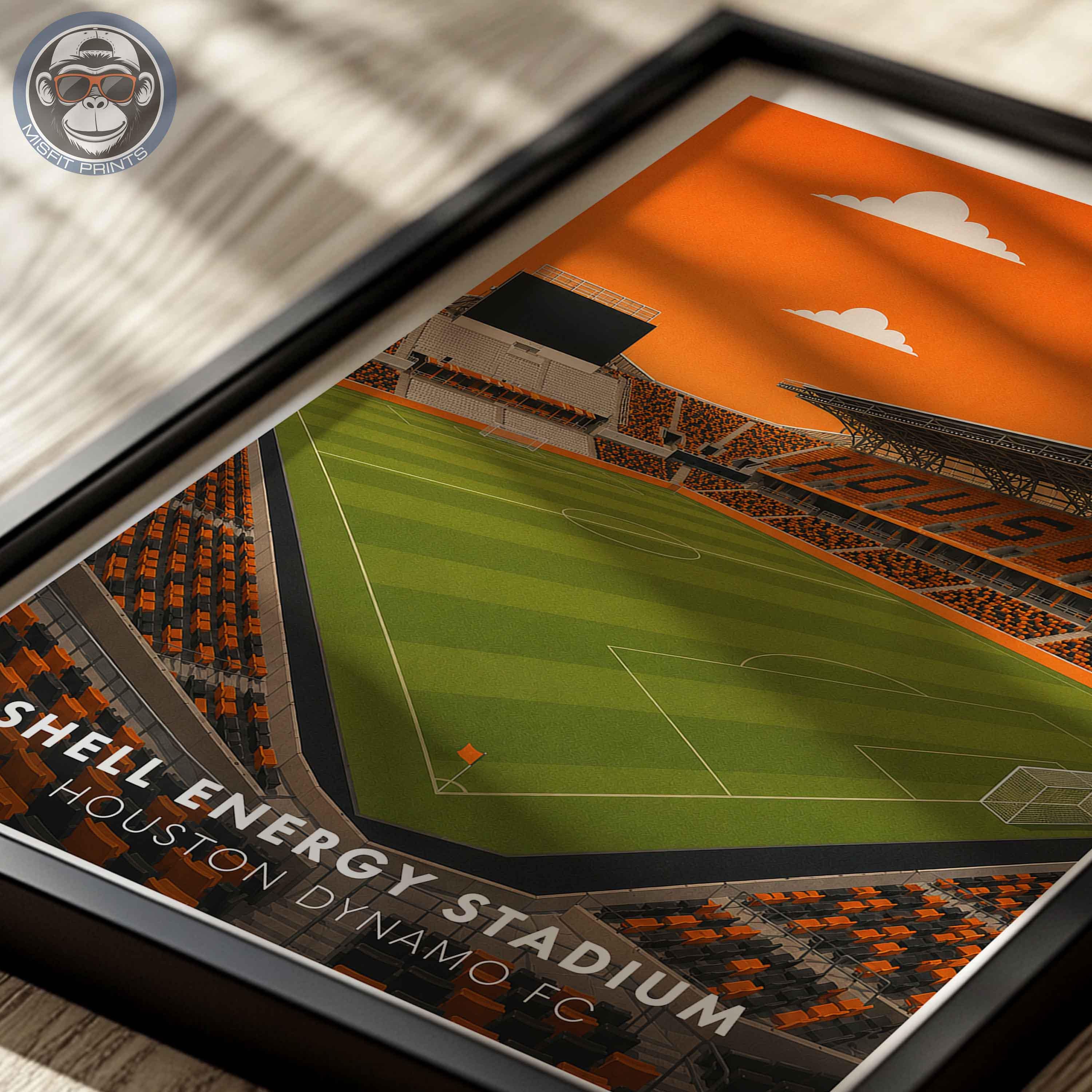 Shell Energy Stadium Poster – Houston Soccer Wall Art, Sports Decor - Etsy