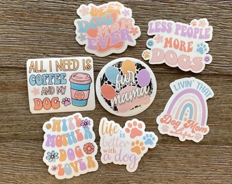Dog Mom Sticker Pack, Fur Mom Stickers, Dog Stickers, Dog Mom Gifts for Wife, Water Bottle Sticker, Pet Stickers, Boho Pastel Sticker Pack
