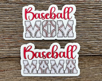 Autocollant de maman de baseball, idées de cadeaux de maman de baseball, autocollant de maman de baseball, cadeau de maman de baseball, autocollants de baseball pour bouteille d'eau, cadeau de maman fière