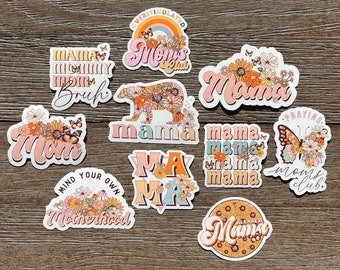 Mama Sticker Pack, Mom Stickers for Water Bottle, Best Gift for Mom, Best Gift for Her, Boho Mom Sticker, Praying Mom, Christian Mom Sticker