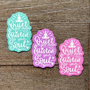 Meditation Stickers, Zen Sticker, Yoga Gifts for Women, Yoga Meditation, Soul Sticker, Stickers for Planner, Gym Stickers, Calm Stickers