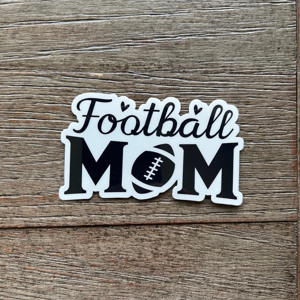 Football Mom Sticker, Football Mom Water Bottle Sticker, Football Mom Decal, Sport Mom Gift, Football Sticker for Stanley, Football Player