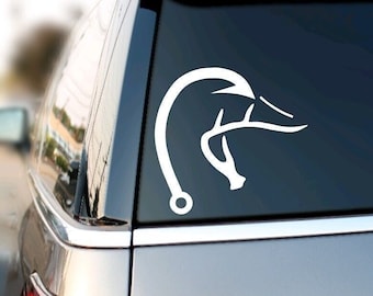 Hunting Decals, Hunting Fishing Decal, Hunting Gifts for Men, Fishing Stickers, Duck Hunting Decal, Duck Hunting Gifts, Truck Window Decals